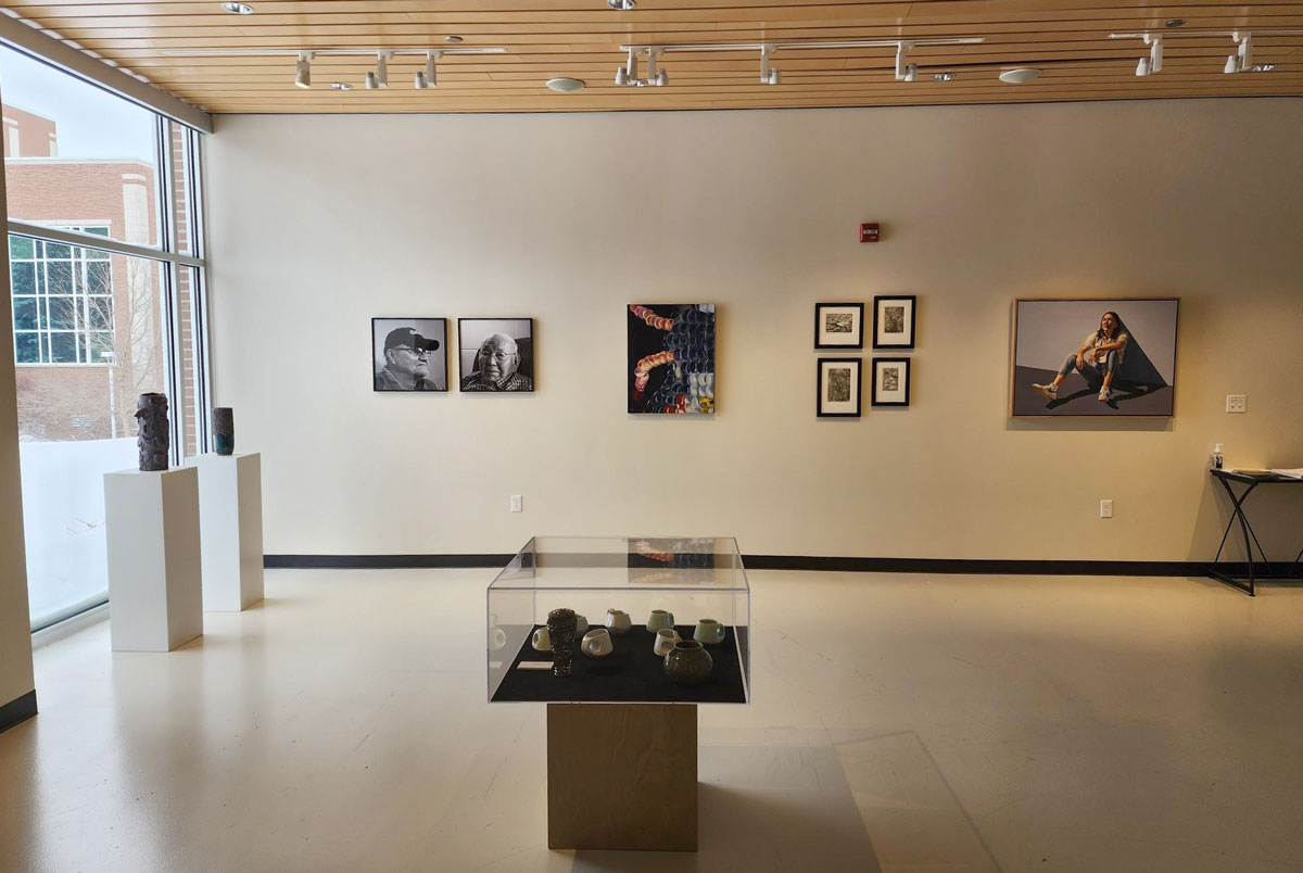 The NDUS traveling art show on display at Bismarck State College